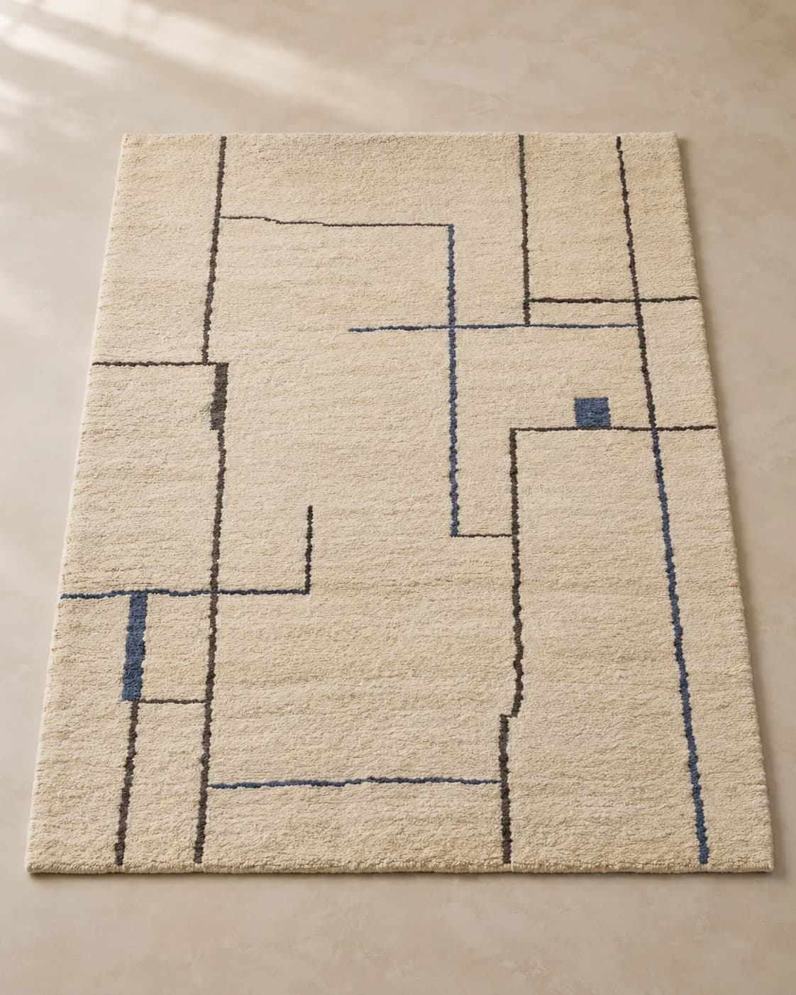 Berber Grid Minimalist Rug