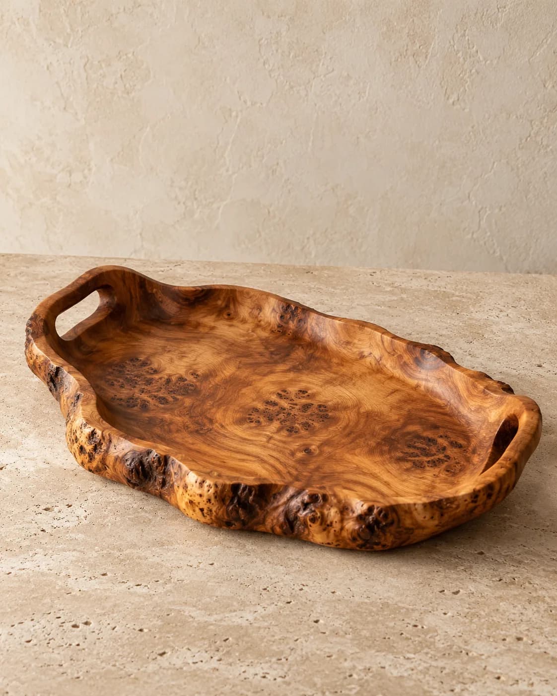 Thuya Burl Serving Tray